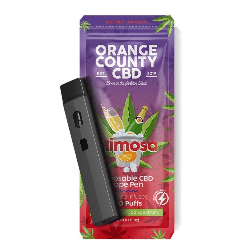 Orange county Mimosa jednokratna električna pušilica sa 700 udisaja, 600mg cbd-a, 1 ml